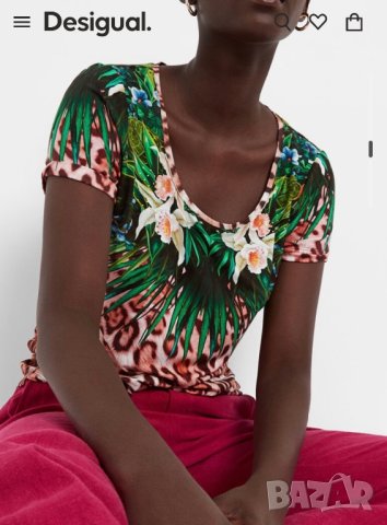 Desigual нпва тениска с етикет,М размер, снимка 4 - Тениски - 40572085