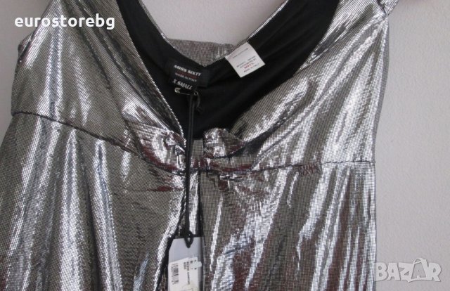 Нова!!! ДАМСКА РОКЛЯ – MISS SIXTY, SILVER DIAMOND размер XS, снимка 2 - Рокли - 29310093