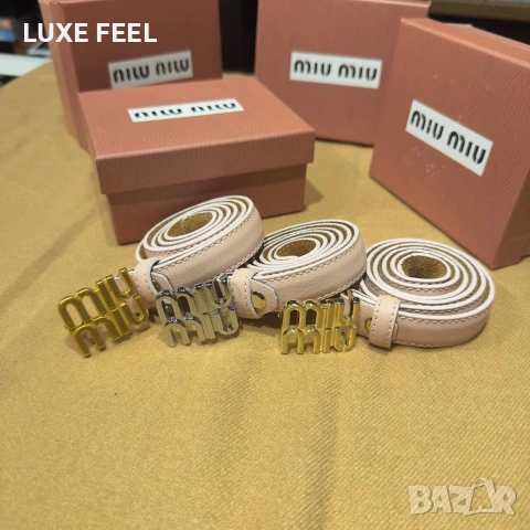 Miu Miu ✨ Естествена Кожа ✨ Дамски Колани, снимка 4 - Колани - 54213188