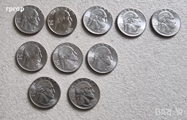 САЩ.1/4 долар.
10 бр.
Серия  известни американски жени за 2022 , 23 и 24  год., снимка 5 - Нумизматика и бонистика - 50261512