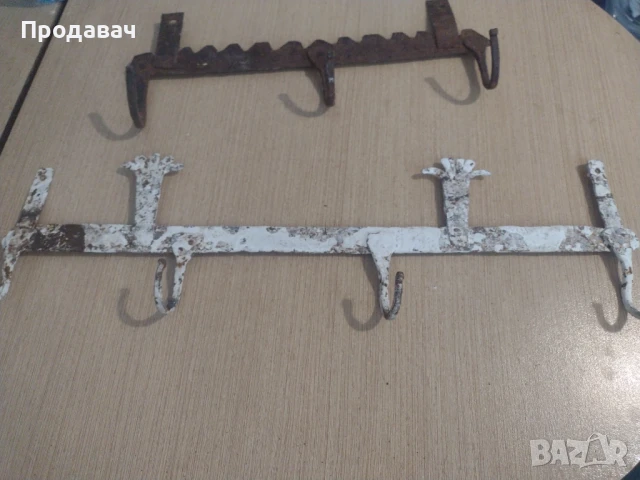 Стари ковани закачалки, снимка 3 - Антикварни и старинни предмети - 50594358