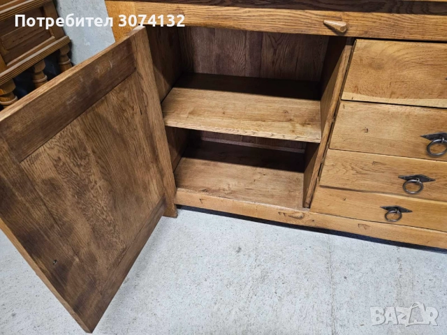 Контрабюфет в стил Рустик (уникална изработка) , снимка 4 - Секции и витрини - 52807148