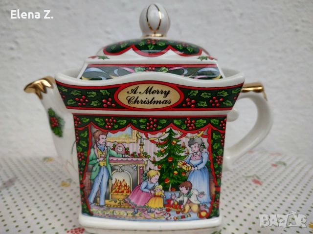 Винтидж коледен чайник Sadler, Англия