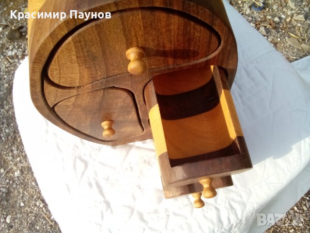 Кутия за бижута . Ръчна изработка . Нова ., снимка 11 - Бижутерийни комплекти - 38341176