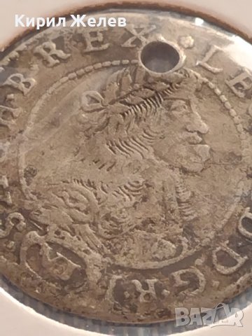 Сребърна монета 6 кройцера 1681г. Леополд първи Кремниц Унгария 24939, снимка 8 - Нумизматика и бонистика - 42871622