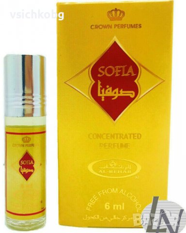 Арабско олио парфюмно масло Al Rehab SOFIA 6ml  аромат на лилии, рози, божури, лимонена трева Ориент