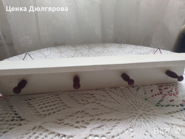Дървена стенна закачалка, снимка 5 - Други стоки за дома - 51628092