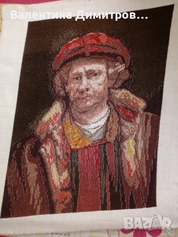 Продавам Wihler gobelin - Автопортрет на Рембранд, снимка 3 - Гоблени - 37226867
