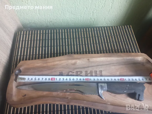 Нож с уникална дървена дръжка, снимка 2 - Ножове - 55887828