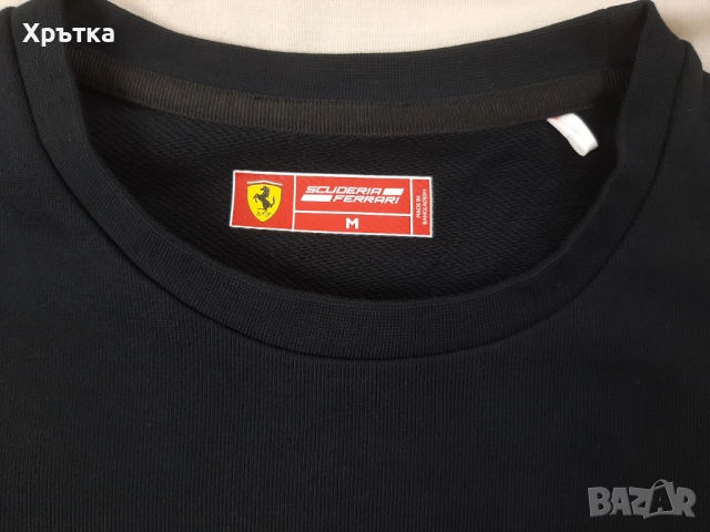 Scuderia Ferrari Crew Sweatshirt - Оригинална мъжка блуза размер S-M, снимка 9 - Блузи - 52829332
