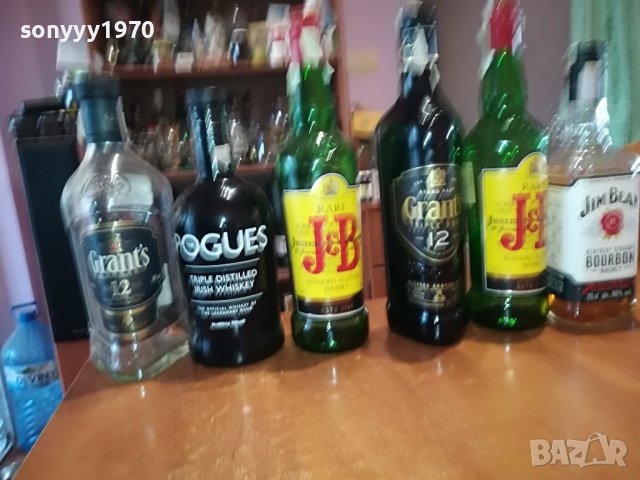 j&b grants pogues 6 празни шишета за колекция 1602231900, снимка 14 - Колекции - 39699612
