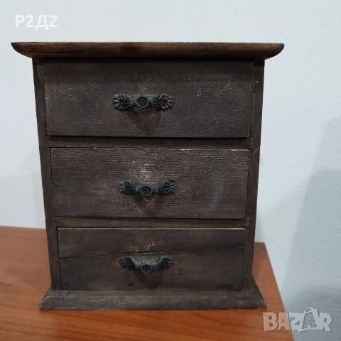 Старо малко скринче за бижута, снимка 3 - Други ценни предмети - 52586879