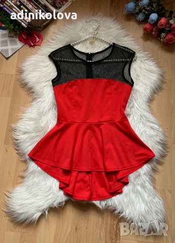 Червен пеплум, снимка 1