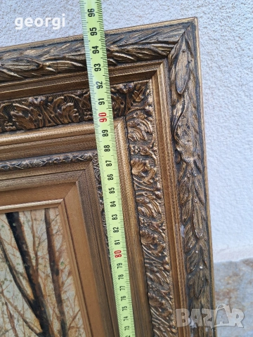 голяма авторска картина горски пейзаж , снимка 9 - Картини - 54017389