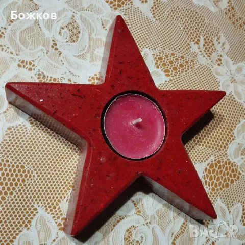 свещник технически камък, снимка 3 - Декорация за дома - 48300596