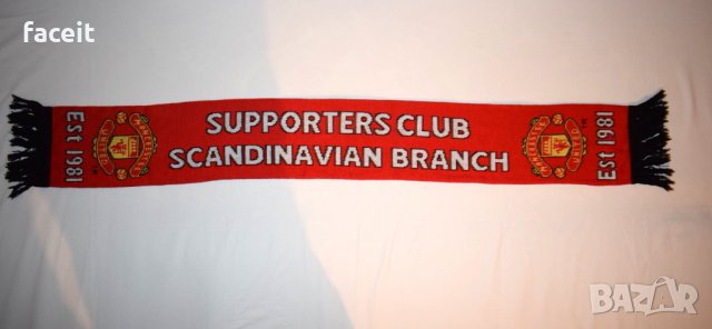 Manchester United - Scandinavian supporters - Страхотен футболен шал / Манчестър Юнайтед