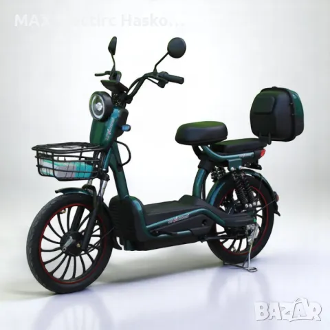 Електрически скутер с педали MaxMotors EBZ 20 1200W/60V/20Ah - GREEN