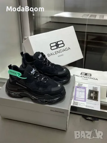 Balenciaga мъжки черни маратонки , снимка 2 - Маратонки - 48371708
