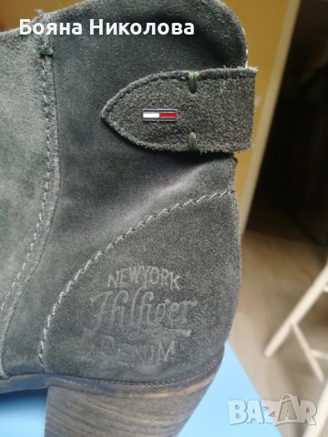 Дамски боти Tommy Hilfiger, кожа, н39, снимка 9 - Дамски боти - 38317951