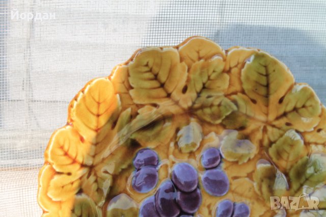 Френска чиния за стена мажолика, снимка 2 - Колекции - 39920784