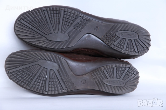 Кафяви велурени обувки FREEMOOD, снимка 7 - Спортни обувки - 52254480