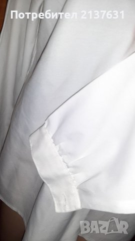 ДАМСКА  Бяла БЛУЗА с БРОДЕРИЯ - Размер L, снимка 4 - Блузи с дълъг ръкав и пуловери - 39855970