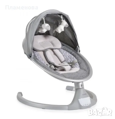 Електрическа люлка Cangaroo - iSwing, Силвър, снимка 9 - Детски люлки - 55900871
