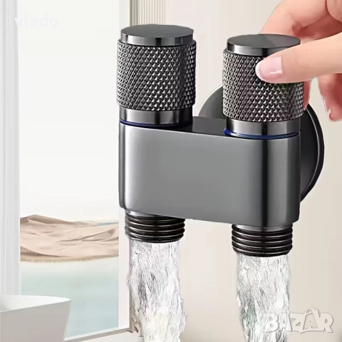 Луксозен двоен кран за баня, снимка 2 - ВИК - 52934295