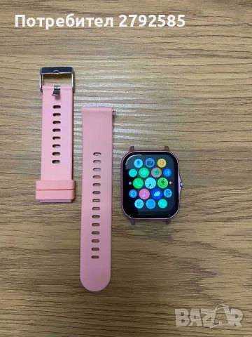 Смарт часовник черен и розов, снимка 4 - Смарт часовници - 49343878