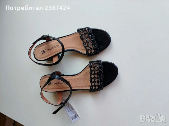 Нови дамски сандалети на нисък ток - номер 39, снимка 4 - Сандали - 53338906