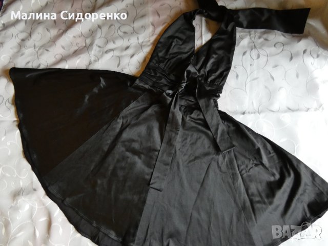 Елегантна рокля сатен, тип Мерилин Монро, размер S, снимка 1 - Рокли - 39984001