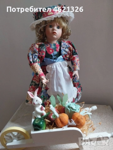 Колекционерска порцеланова кукла Мери Мери, съвсем противоположна, нова, снимка 10 - Декорация за дома - 52043447