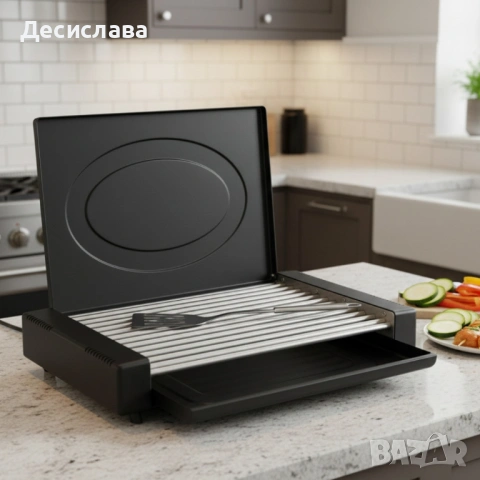 Електрическа скара с капак Oliver Voltz OV51015QC – 1800W мощност , снимка 5 - Скари - 53050968