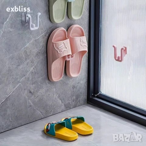 Самозалепваща се закачалка за чехли или обувки 2 бр.