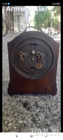 Стар Немски Механичен Настолен Часовник Юнгханс , снимка 2 - Антикварни и старинни предмети - 37900871