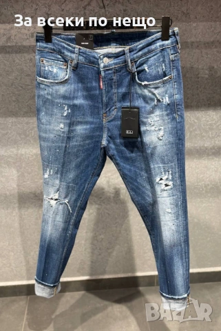 DSQUARED2 Сини Мъжки Дънки Код Mens P.227, снимка 4 - Дънки - 53922178