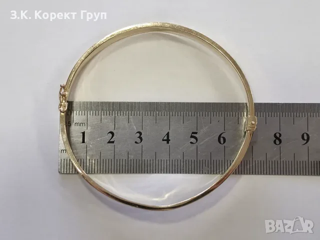 Твърда златна гривна модел Cartier – 14К (585) / 10.28 гр., снимка 8 - Гривни - 55852482