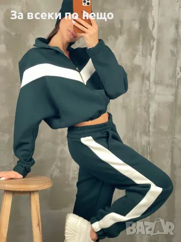 Дамски ватиран спортен комплект - Налични различни цветове Код D1260, снимка 5 - Спортни екипи - 47813102