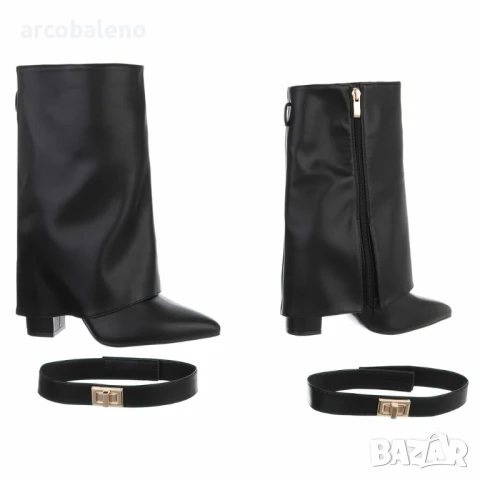 Дамски боти на висок ток, 4цвята , снимка 18 - Дамски боти - 51304074