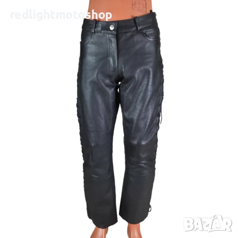 📌 5005 – High Way Дамски кожен панталон с връзки. Рокерия – Размер 42 – 🟩 120 лв
