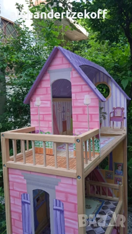 Детска дървена къща за кукли Kid Kraft, снимка 6 - Играчки за стая - 50655502