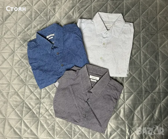 Мъжки ризи Calvin Klein s размер комплект, снимка 2 - Ризи - 56144213