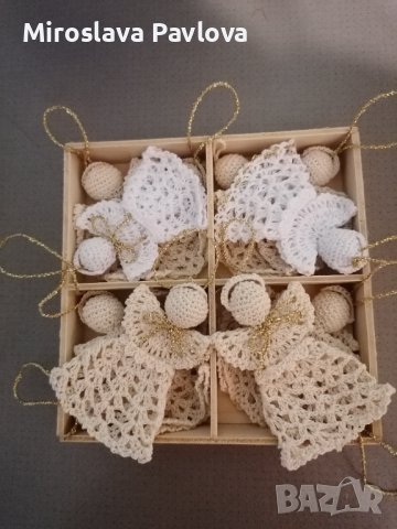 Плетени ангелчета , снимка 7 - Декорация за дома - 39378704