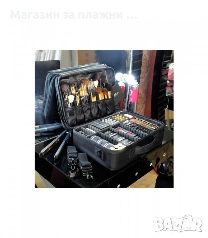 2В1 ПРОФЕСИОНАЛЕН КУФАР-ОРГАНАЙЗЕР С 3 ОТДЕЛЕНИЯ ЗА КОЗМЕТИКА - код 2181, снимка 2 - Куфари - 34206590