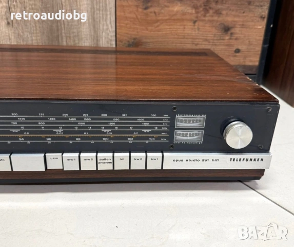 💥Винтидж аудио транзисторен ресийвър TELEFUNKEN OPUS STUDIO 201 - 1970 г. 💥, снимка 5 - Ресийвъри, усилватели, смесителни пултове - 49691282
