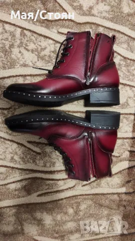 Нови дамски боти "Грация" цвят бордо, снимка 3 - Дамски боти - 47400035