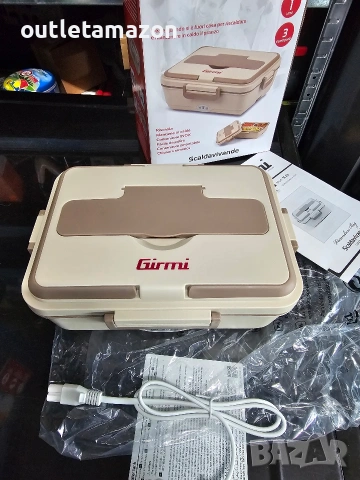Електрическа затопляща кутия за храна Girmi SC03, 50-60W, 1л, 230V, дръжка за носене,, снимка 6 - Кутии за храна - 53346305