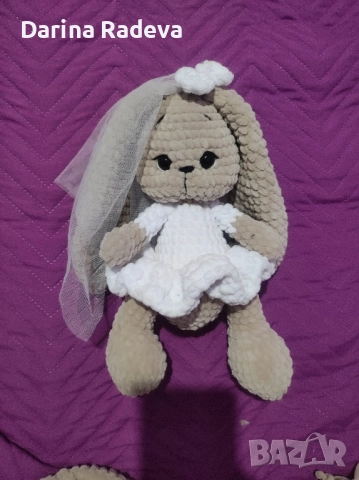 Сем.Зайчета- Сватбен подарък-Амигуруми , снимка 6 - Други - 52309462