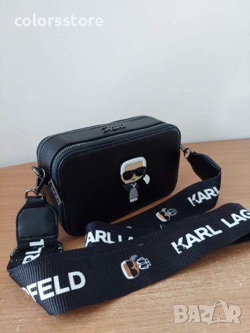 Черна чанта Karl Lagerfeld/SG-E47, снимка 3 - Чанти - 42900935