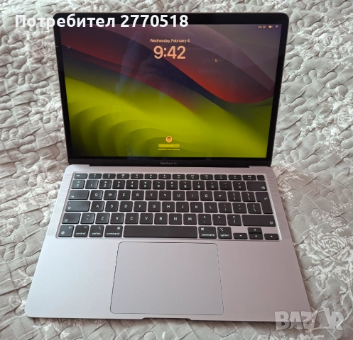 Лаптоп Apple MacBook Air 13, 13.3", M1, 256GB, 8GB, Space gray, снимка 7 - Лаптопи за работа - 53347924